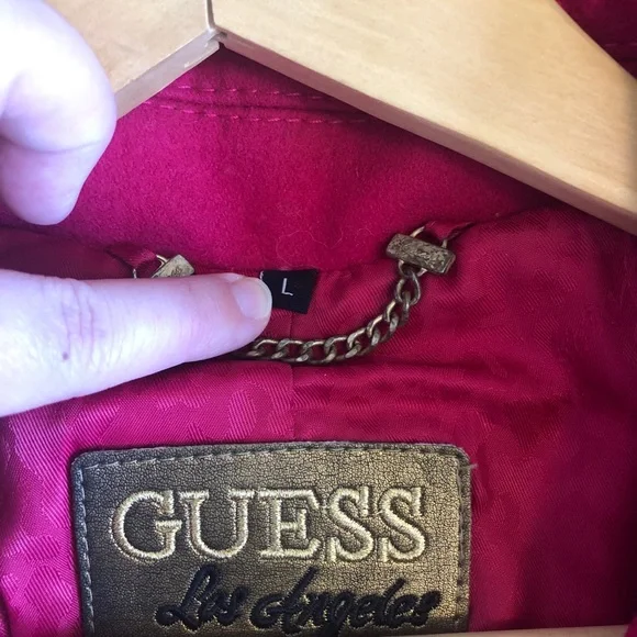 Guess Red Pea Coat - Picture 6 of 6